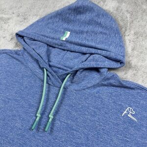 Rhoback hesi performance athletic golf pullover hoodie men’s size XXL blue gray